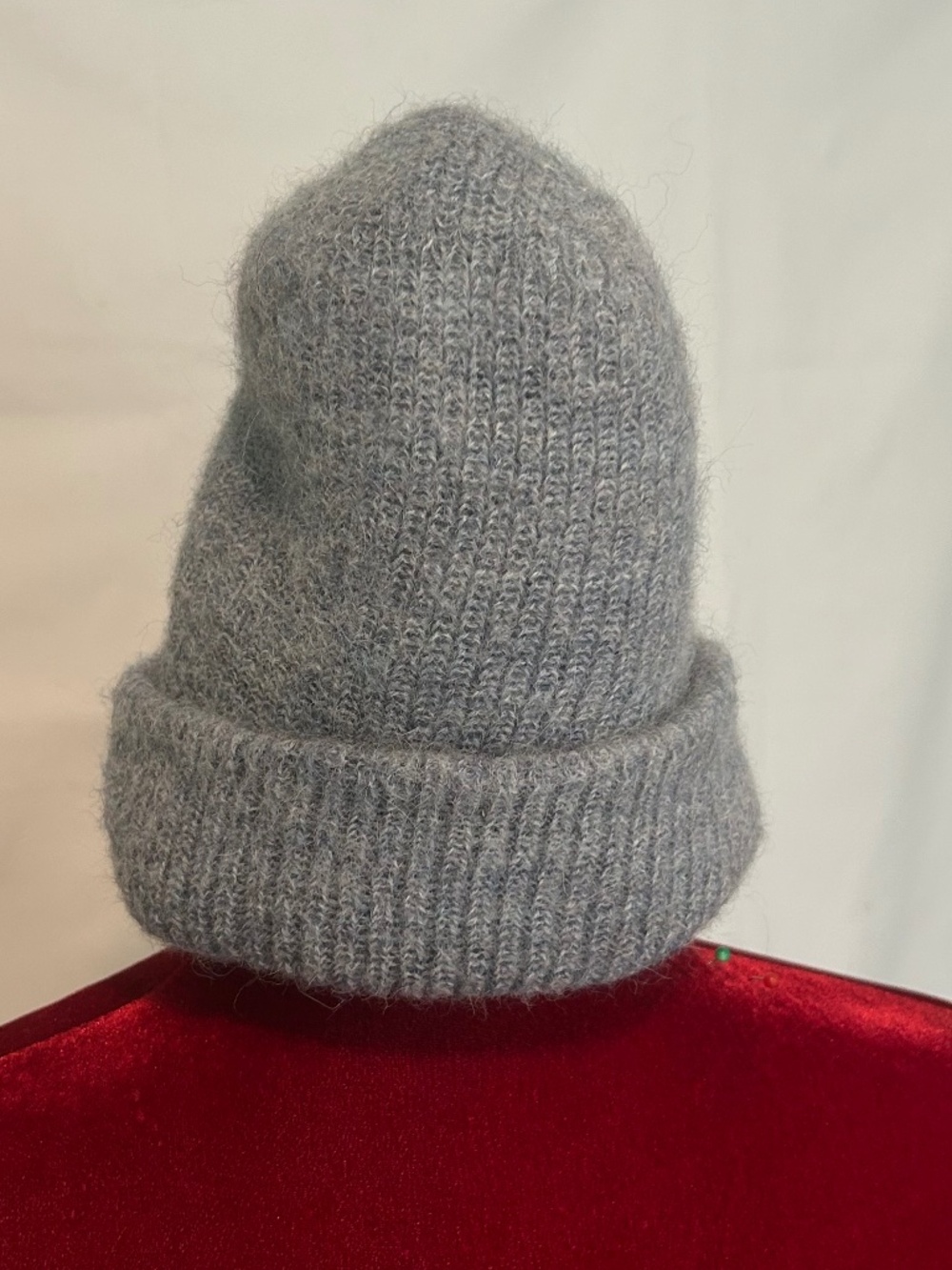 100% Alpaca Wool Beanie Gray Knit Hat Andes Gifts Peru Winter Skull Cap